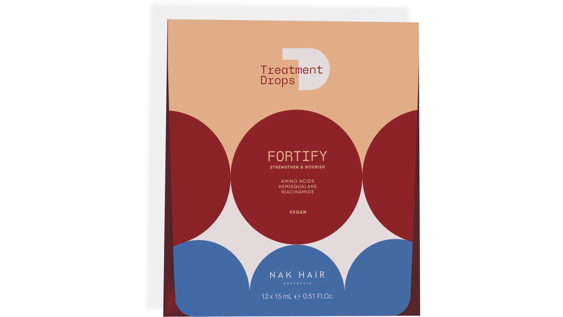 Tramiento Dañados Fortify Drops 15ml x 12 Nak Hair