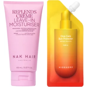 Pack Protección Diaria con Leavein 150ml NAK y Crema con Protector Solar Hidehere