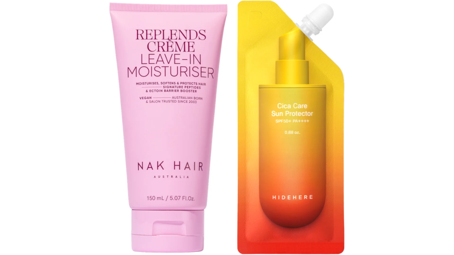 Pack Protección Diaria con Leavein 150ml NAK y Crema con Protector Solar Hidehere