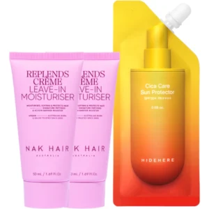 Pack Protección Diaria con 2 Leavein 50ml NAK y Crema con Protector Solar Hidehere