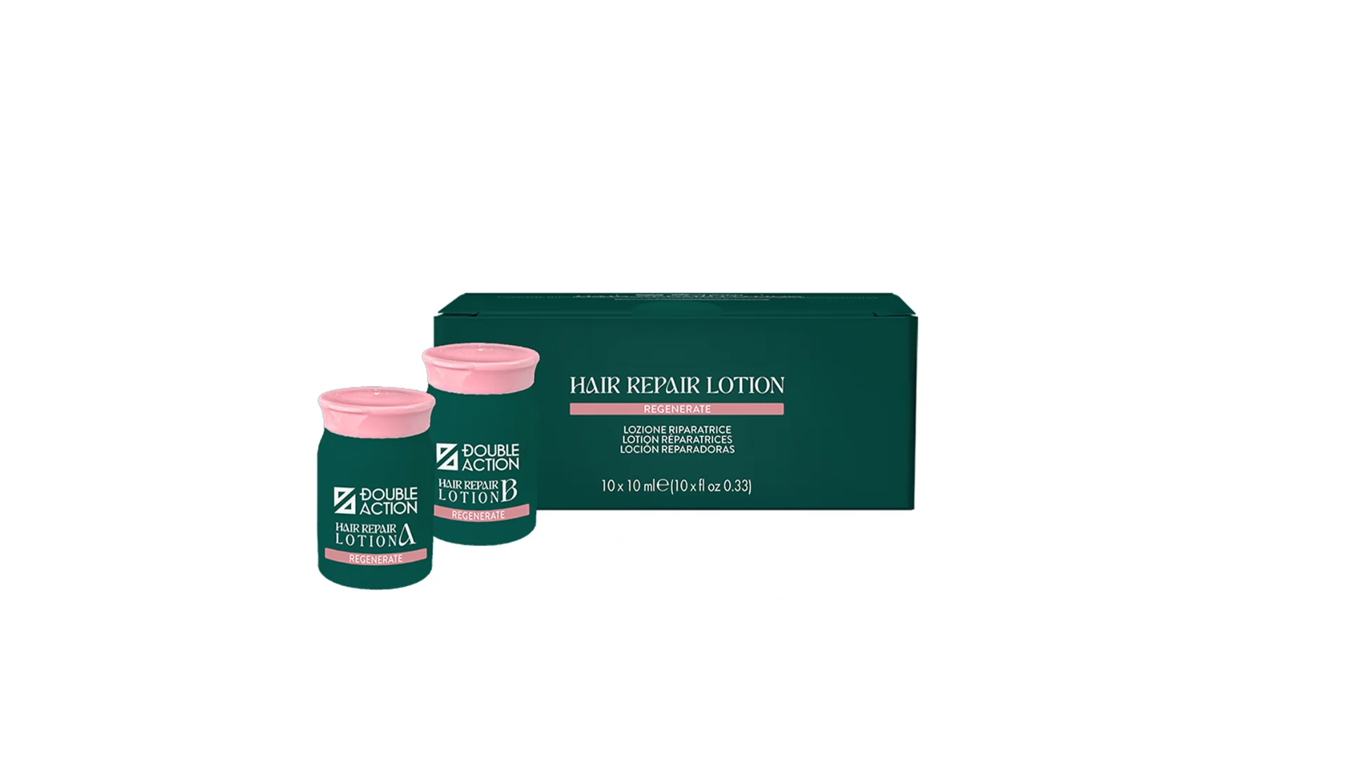 Ampollas "A B" Reconstructoras Capilares 10x10 ML Doble Action Hair Company