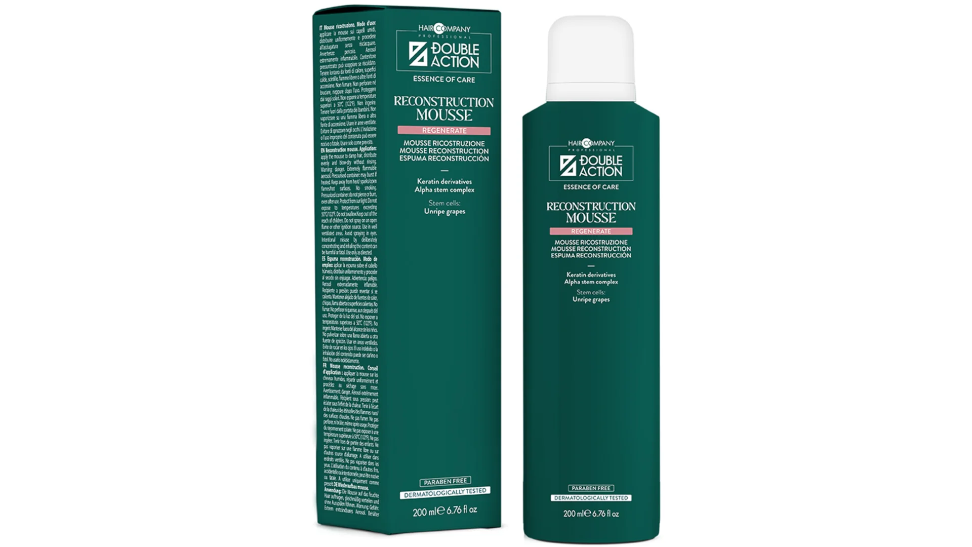 Espuma Reconstructora Capilar 200ML Doble Actión Hair Company