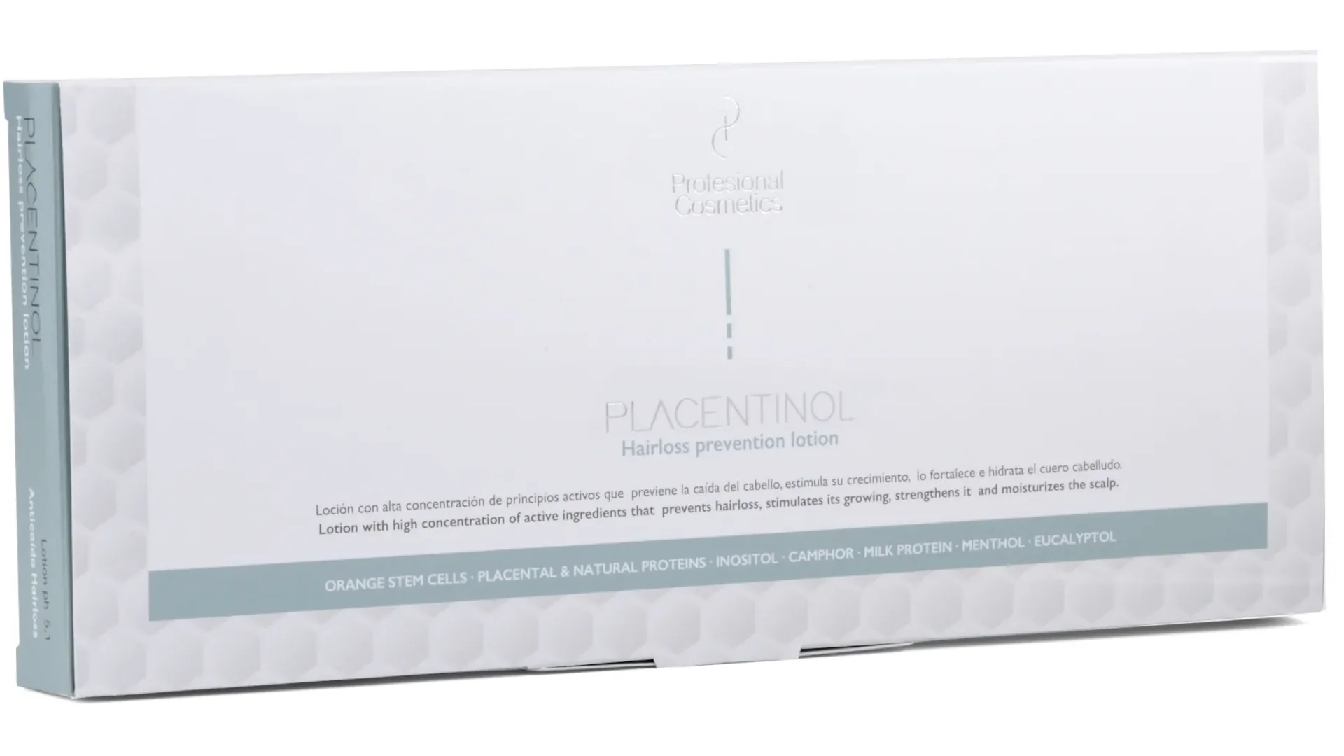 Ampollas Caida Placentinol Caja 12 Ampollas X 10Ml Profesional Cosmetics 120 Ml