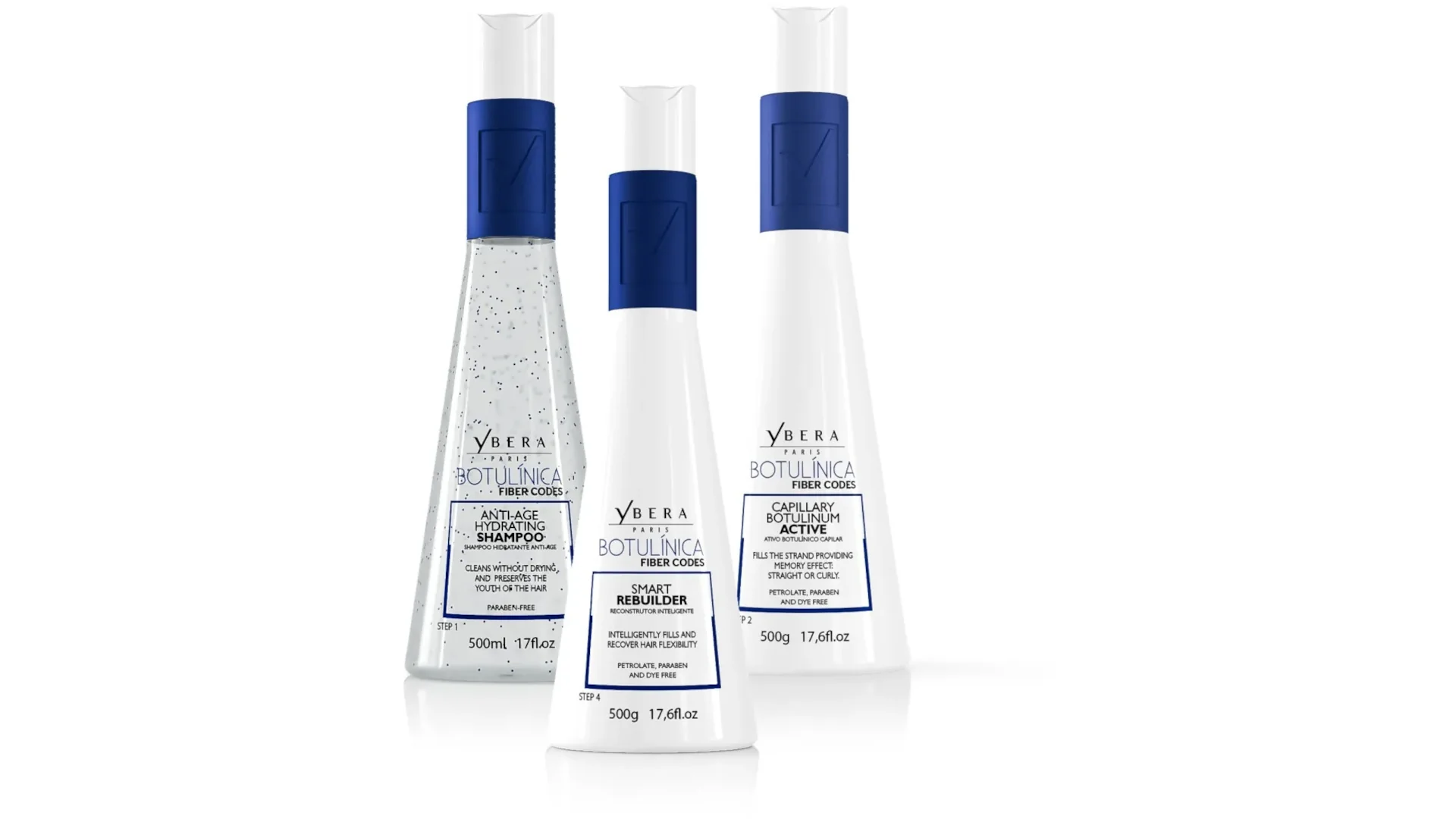 Kit Tratamiento Botulínica Fiber Codes Rejuvenecimiento Capilar Ybera Paris 500g