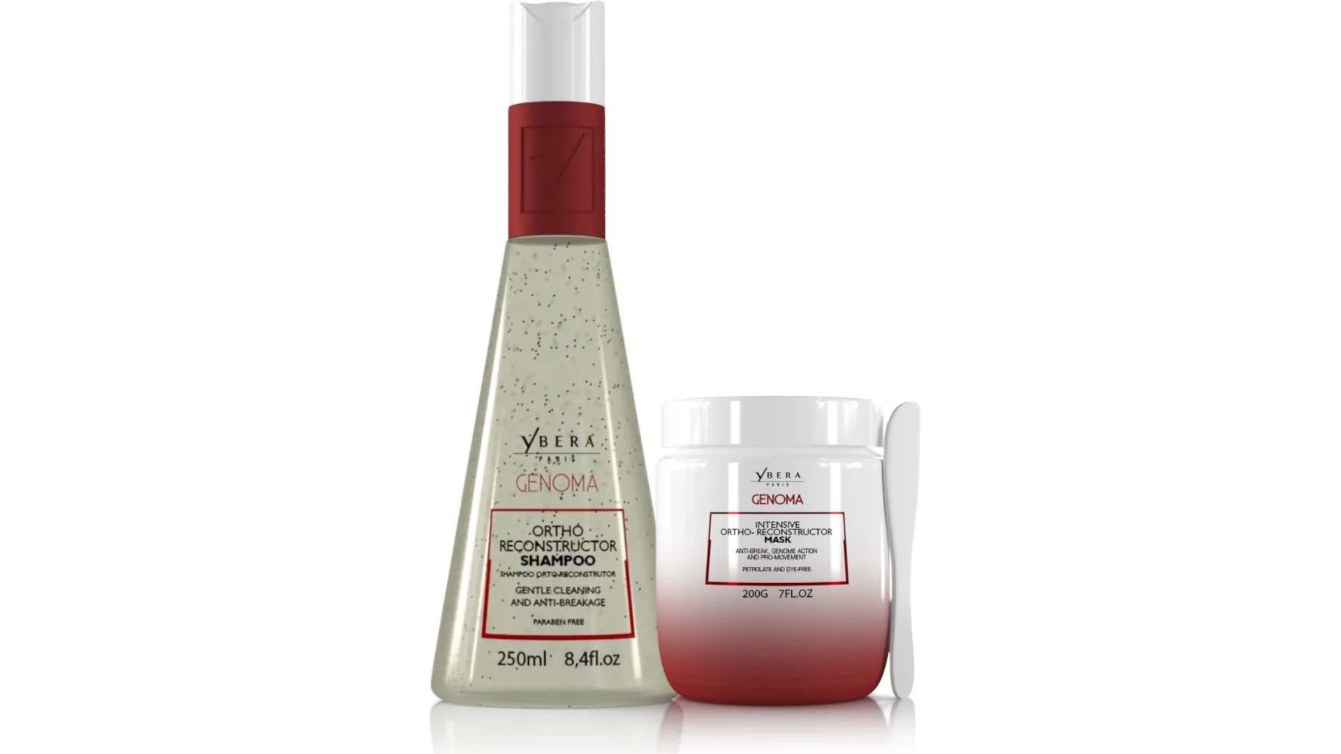 Pack Champú y Máscara Reconstructor Genoma Ybera Paris 250ml y 200g