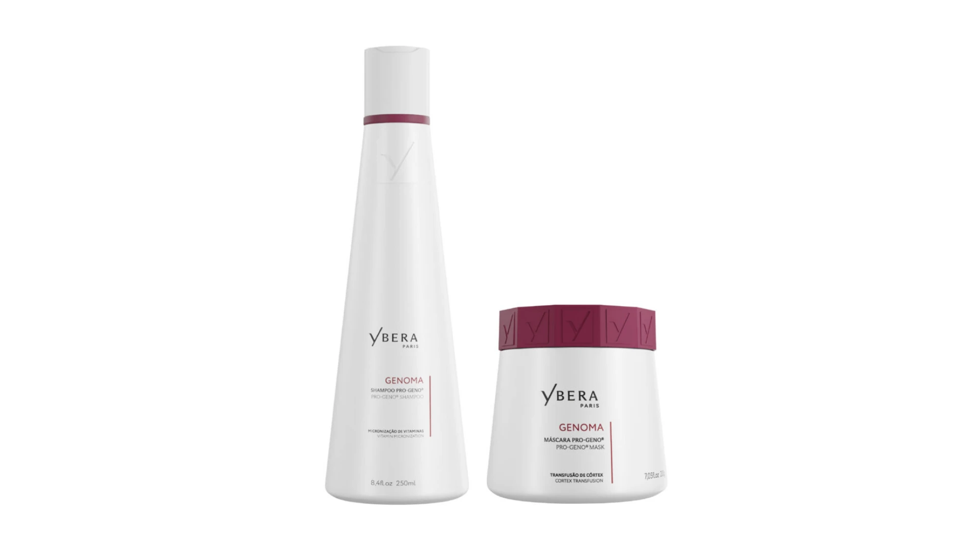 Pack Champú y Máscara Reconstructor Genoma Ybera Paris 250ml y 200g