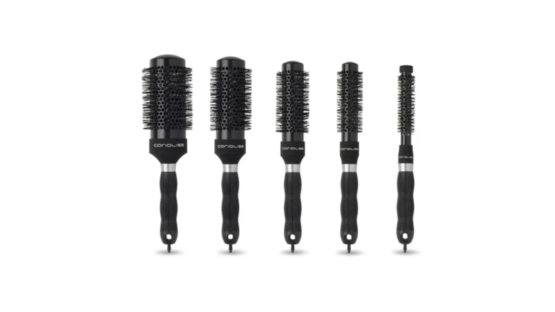 Kit 5 Cepillos Black Ceramic 16, 25, 33, 43 y 53mm Corioliss