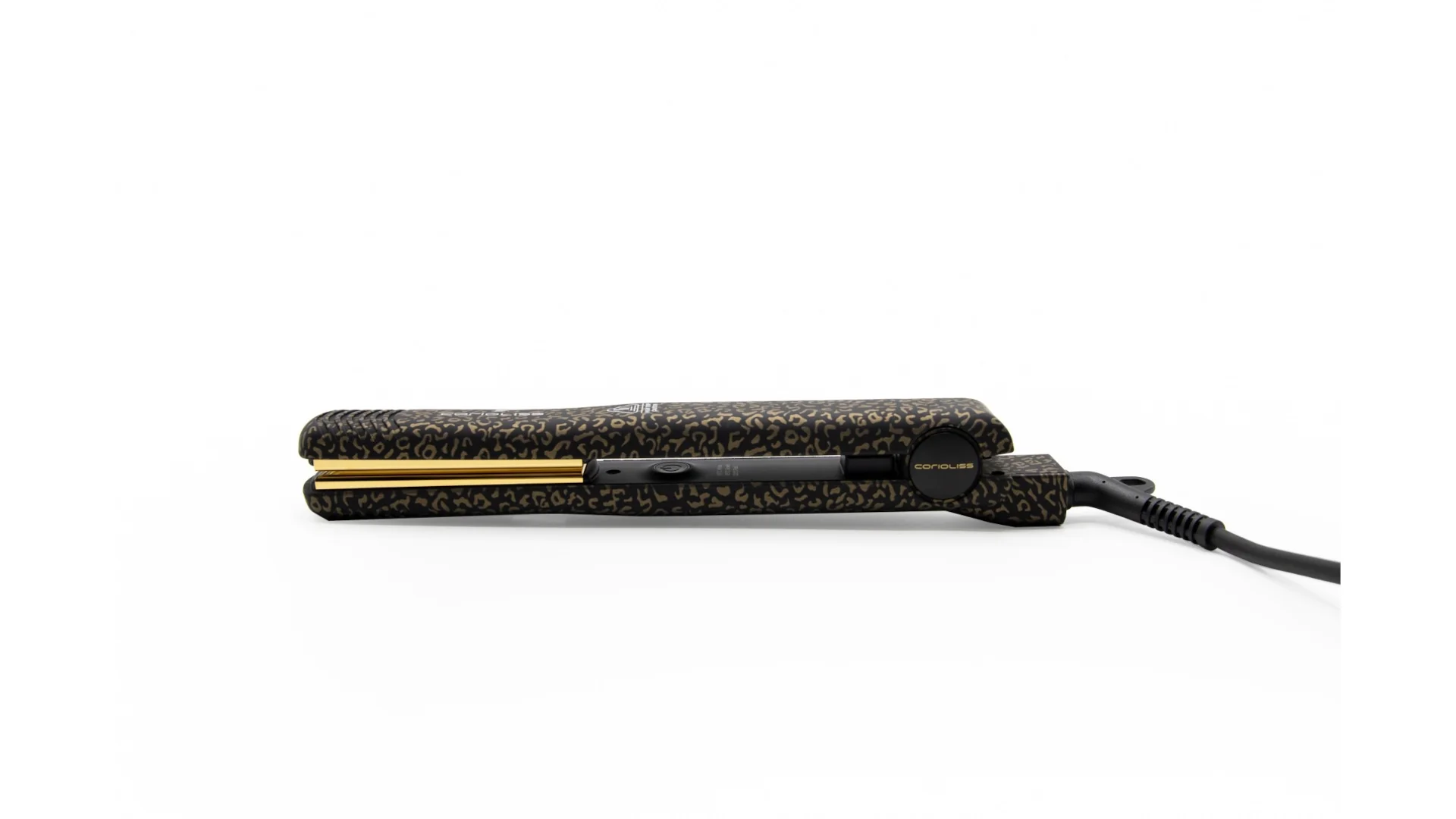 Plancha CStyle Gold Leopard Black Soft Touch Corioliss - Imagen 2